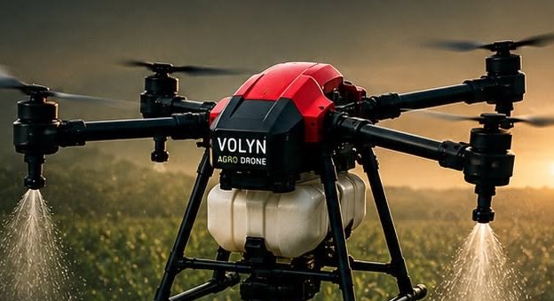 Агродрон XAG P100 Pro обробляє поле — вартість робіт від 370 грн/га
